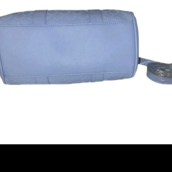 NWT Steve Madden Crossbody Bag & Wallet Set Baby Blue Embossed Logo Designer Y2K - Picture 5 of 14